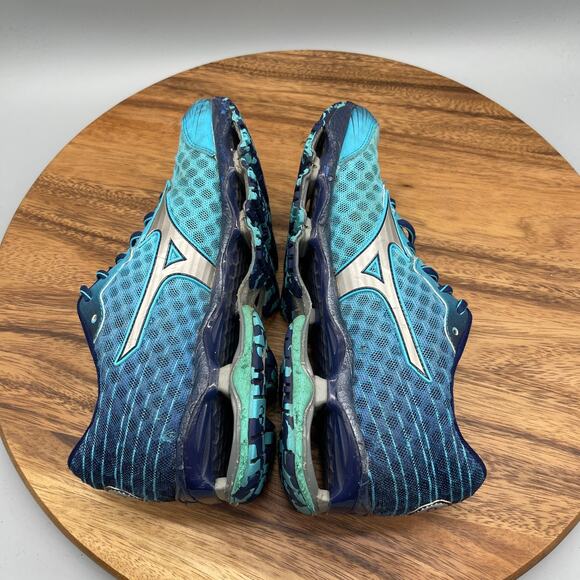Mizuno Wave Prophecy 4 Shoes Womens Size 7 Blue Running Comfort Walking Sneakers - Picture 6 of 8